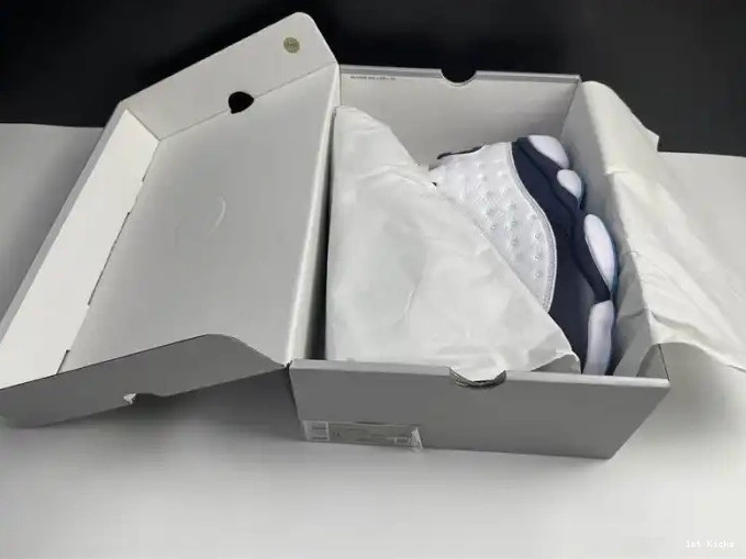 1st Kicks Shoes Jordan Dark Blue 13 Air 414571-144 Powder 0624